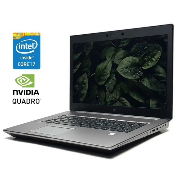 Мобільна робоча станція HP ZBook 17 G6 / 17,3" (1920x1080) IPS / Intel Core i7-9850H (6 (12) ядер по 2,6 - 4,6 ГГц) / 64 ГБ DDR4 / 1000 ГБ SSD / nVidia Quadro RTX 4000, 8 ГБ GDDR6, 256-біт / WebCam / Win 10 Pro б/в