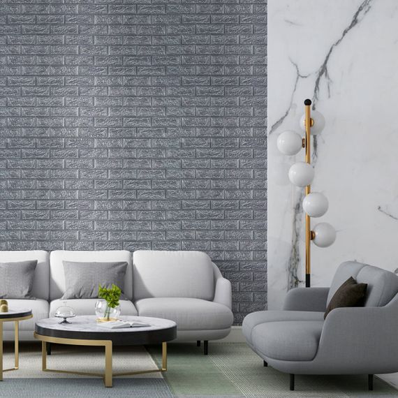 R017-2-20 Панель стінова у рулоні 3D 700х19600х2мм Срібло SW-00002278 | Зображення 5