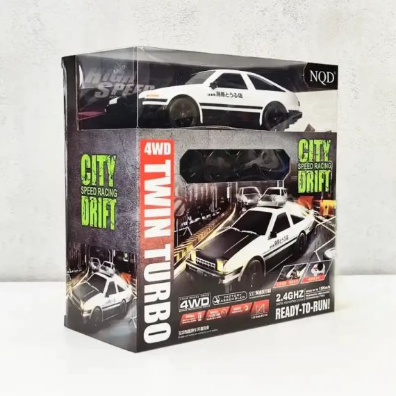 Машинка на радіоуправлінні Toyota AE86 Trueno 1:24, біло-чорна – для дрифту та перегонів | Зображення 3