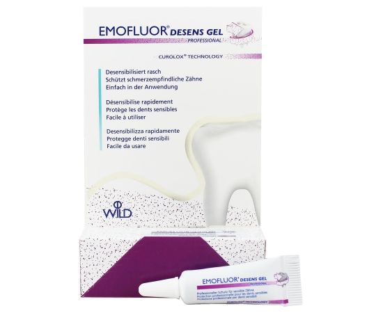 Професійний гель для чутливих зубів з технологією CUROLOX Dr. Wild EMOFLUOR Desens Gel Professional, 3 мл | Зображення 1