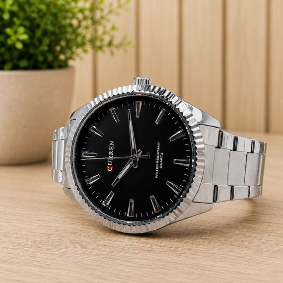 Чоловічий годинник Curren 8425 Silver-Black | Зображення 4