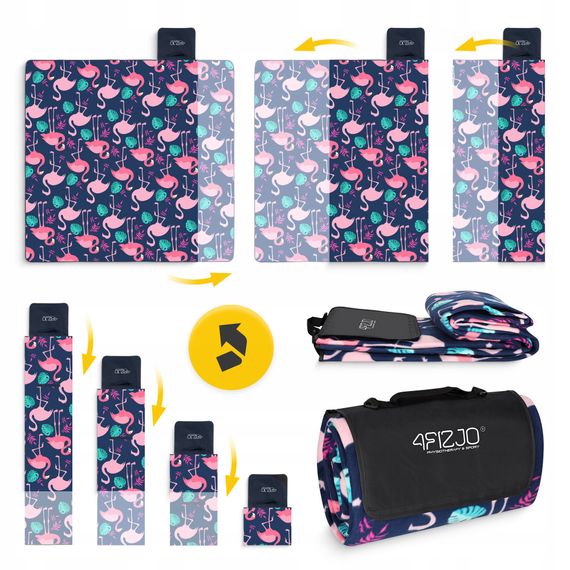 Килимок для пікніка та кемпінгу 4FIZJO 200 x 200 см складний (P-5905973405683) | Зображення 1