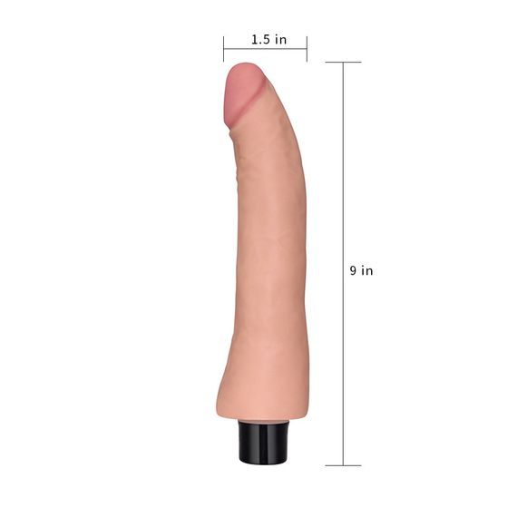 Реалістичний вібратор - Real Softee Vibrator 9" Sex Aura | Зображення 4
