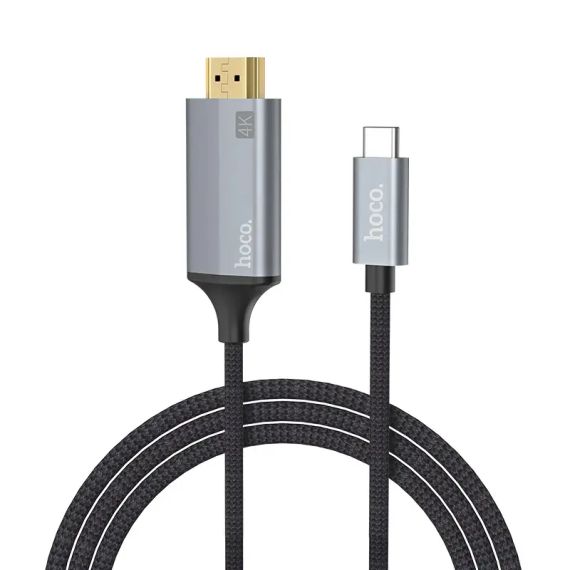 Кабель-перехідник Hoco UA13 Type-C на HDMI Full HD 4K/2K, 1.8 м | Зображення 9