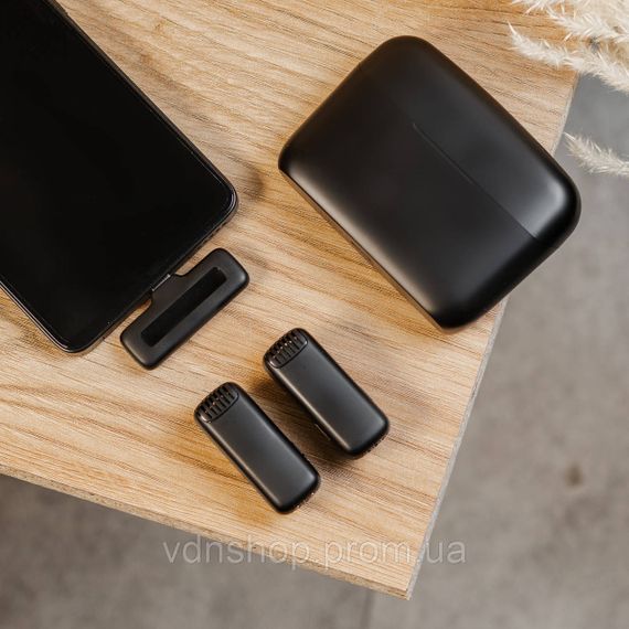 Петличка для телефона беспроводная набор 2 шт блютуз микрофон петличный с шумоподавлением HP176096 | Зображення 7