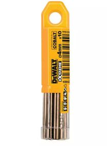 Свердло по металу DeWalt EXTREME INDUSTRIAL COBALT HSS-CO 4 мм 10 шт (DT4924)