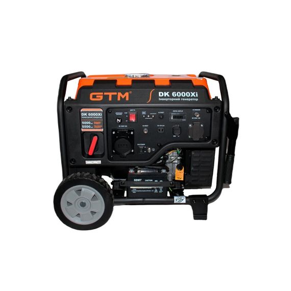 Генератор электроэнергии бензиновый GTM DK6000Xi(5.5 кВт, 220 В, AVR, 1.5 л/час, 44 кг) | Зображення 1