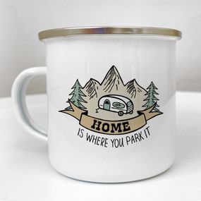 Чашка металева Camper Home is where you park it 250 мл (KRM_23S012)