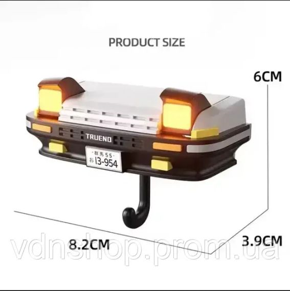 Настенный держатель для ключей Toyota AE86 Trueno с подсветкой фар | Зображення 6