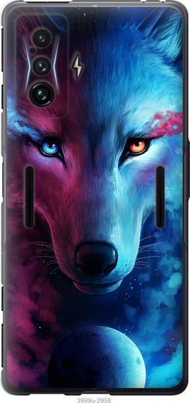 Чехол на Xiaomi Poco F4 GT Арт-волк "3999u-2958-17620"