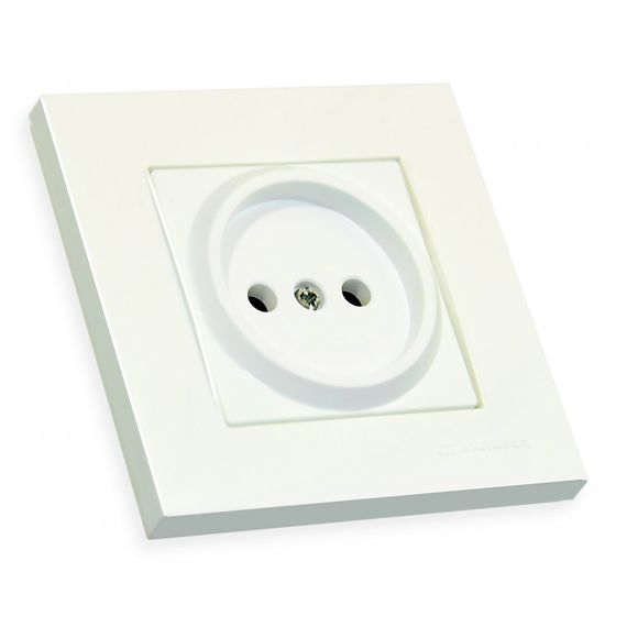 Розетка б/з, 16А, RITA, Mutlusan, білий, (арт.47-01-03)