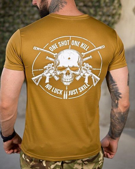 Тактична потоотводна футболка One Shot coyot ПП4656 | Зображення 3