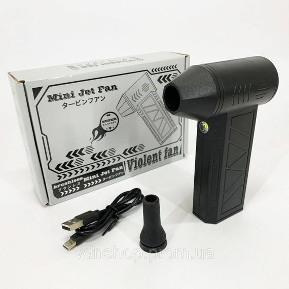 Ручной аккумуляторный мини-турбовентилятор, компрессор, Автомобильный турбовентилятор для удаления пыли HS-69 | Зображення 4