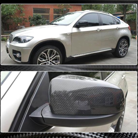 Накладки на Зеркала (Карбон) для BMW X5 E-70 2007-2013 гг | Зображення 2