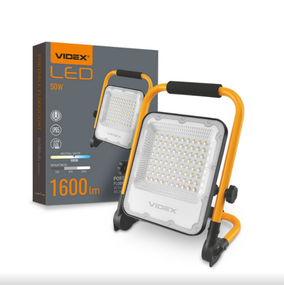 LED Прожектор 50W 5000К акумуляторний VL-F2A-505 Premium Videx