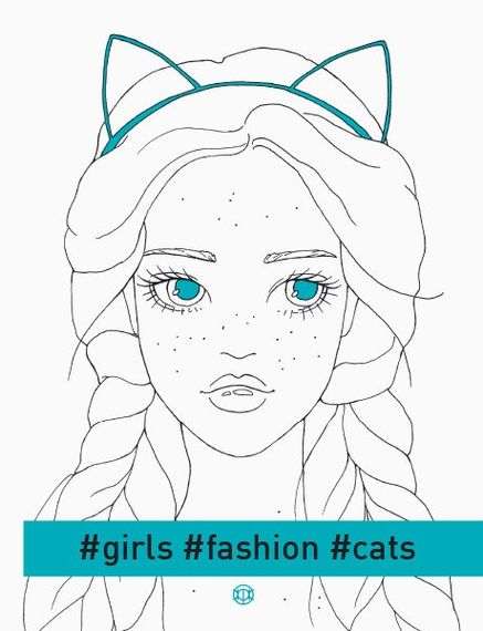Розмальовка. Girls Fashion Cats Z101030У Жорж 18*23см (9786177579204)