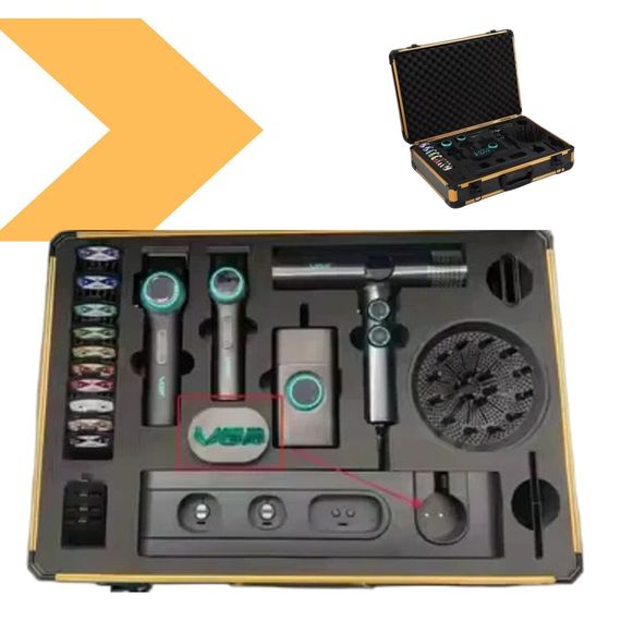 Великій професійний комплект VGR SteplerSS Pro 4 in 1 Black (46075-VGR STEPLERSS PRO 4 IN 1 BLACK_7174) | Зображення 1