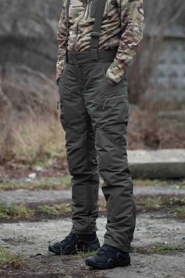 Штани зимові Nord Storm на підтяжках Олива Military R + -30 | Зображення 7