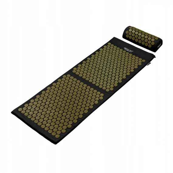 Килимок акупунктурний з валиком 4FIZJO Classic Mat XL Аплікатор Кузнєцова Black/Gold (P-5907739315052) | Зображення 4