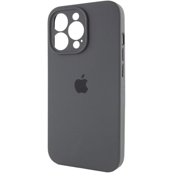 Чохол Silicone Case Full Camera Protective (AA) для Apple iPhone 13 Pro (6.1") Сірий / Dark Gray | Зображення 2