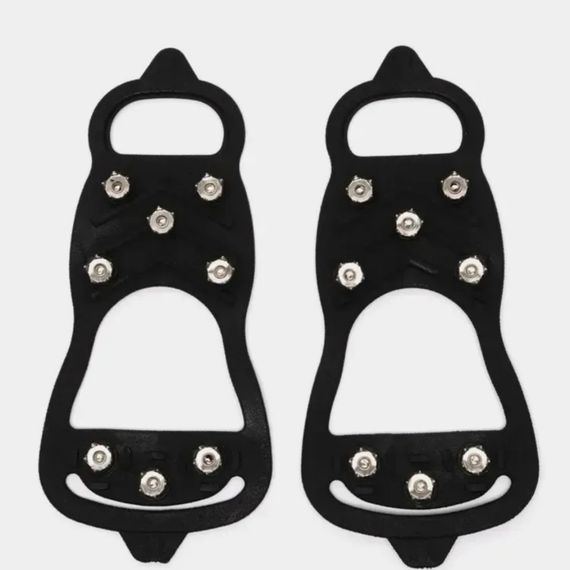 Антиковзаюча знімна накладка на підошву взуття від ожеледиці на 8 шипів Гумові льодоходи з металевими шипам | Зображення 1