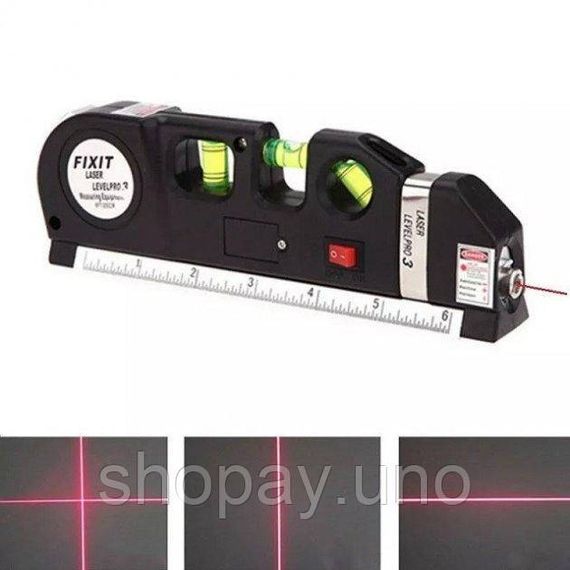 Лазерный нивелир Laser Level Pro 3, Лазерный отвес, Нивелир строительный для стяжки QT-56 | Зображення 7
