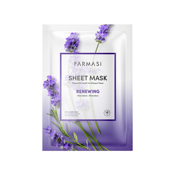 Відновлювальна тканинна маска для обличчя з лавандою Farmasi | Зображення 4