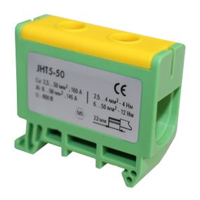 Клема силова СКНГз-JHT5-50 6-50мм2 145А "PE" жовто-зелена Ny95506237