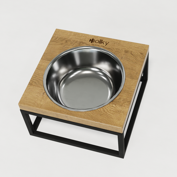Миска на подставке для кошек и средних собак Hollky Base Solo M (1 × 0,8 л) Solo M-212110-BLNT | Зображення 9