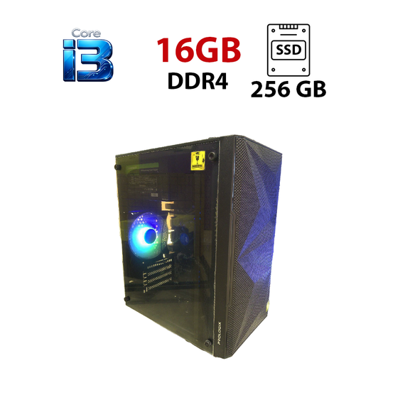 Комп'ютер 1stPlayer Tower / Intel Core i3-6100 (2 (4) ядра по 3,7 ГГц) / 16 ГБ DDR4 / 256 ГБ SSD / Intel HD Graphics 530 б/в