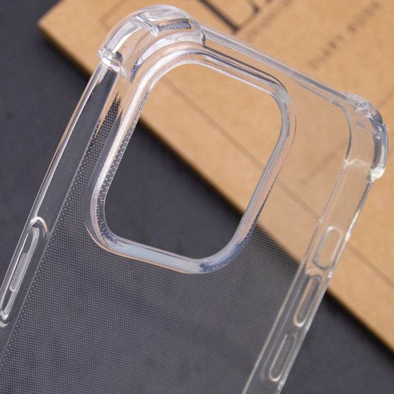 TPU чохол GETMAN Ease logo посилені кути для Apple iPhone 16 Pro (6.3") Безбарвний (прозорий) | Зображення 6