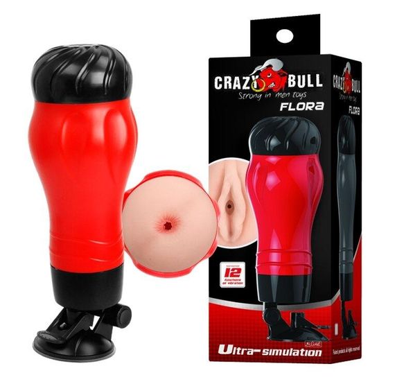 Мастурбатор анус з вібрацією CRAZY Bull-Flora Anus, BM-00900T47Z-1 Sex Aura | Зображення 1