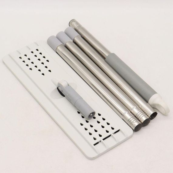 Швабра з відром 11 л, з автоматичним віджимом 2в1 Cleaning Mop + 2 насадки / Комплект для збирання / Швабра ледар для миття | Зображення 6