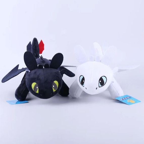 Мягкая игрушка на машину Дракон Беззубик, с присосками, 20см, Черная / Плюшевая игрушка дракон | Зображення 1