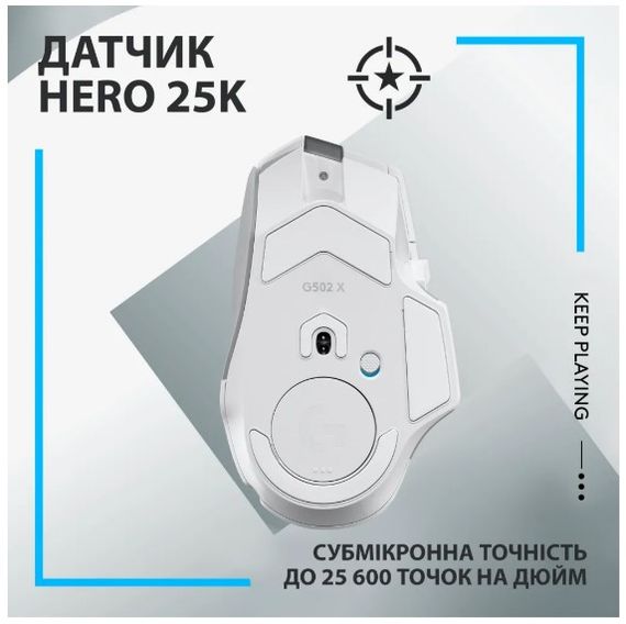 Миша Logitech G502 X LIGHTSPEED White (910-006189) | Зображення 3