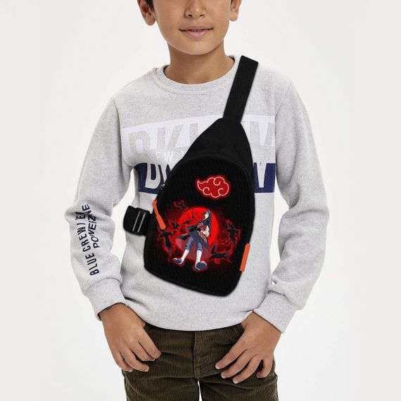 Сумка через плече дитяча Аніме Naruto 29х17 см сумка слінг для хлопчика (02052)