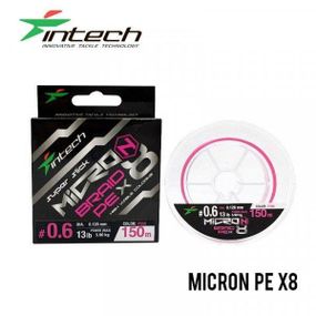 Шнур плетенный рыболовный Intech Интеч MicroN PE X8 150m 1.2 25lb / 11.34kg