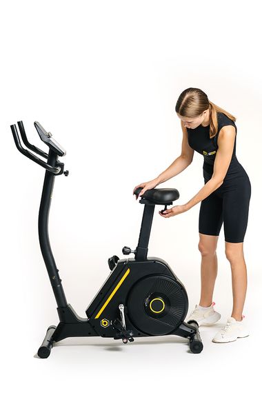 Велотренажер Besport BS-6047 MAYBIKE электромагнитный черно-желтый | Зображення 9