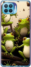 Чехол на Oppo Reno 4 Lite Жабки "5656u-2099-17620"