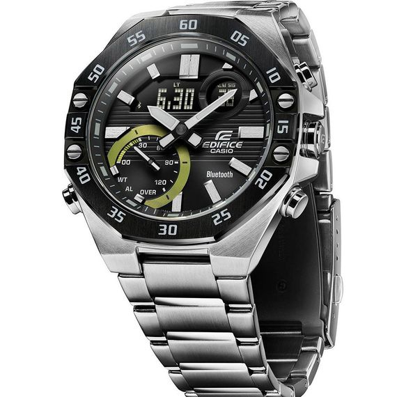 Стильні сталеві наручний годинник Casio оригінал Японія Edifice ECB-10DB-1AEF зі сталевим браслетом | Зображення 4