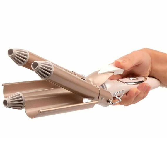 Потрійна плойка хвиля для волосся Geemy GM 1988 / Стайлер для завивки локонів | Зображення 3