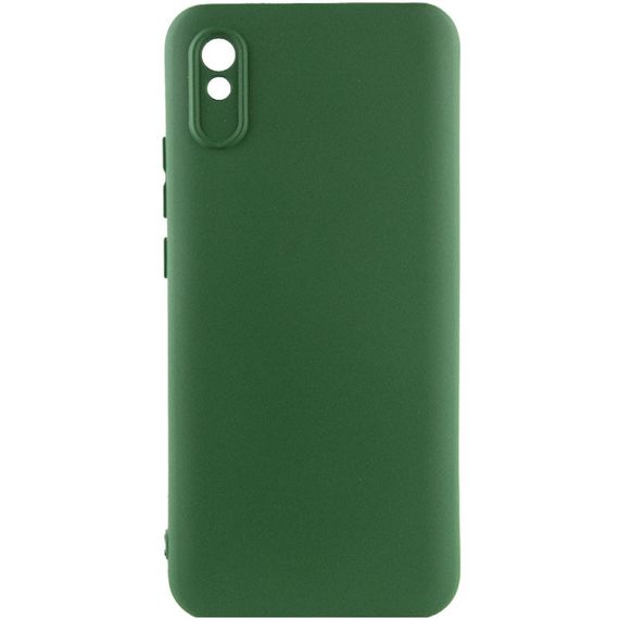 Чехол Silicone Cover Lakshmi Full Camera (A) для Xiaomi Redmi 9A Full camera, Зеленый / Dark Green