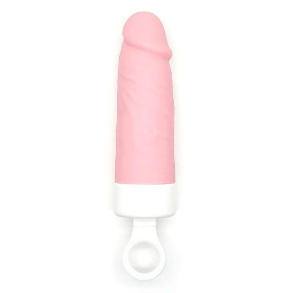 Вібратор CuteVibe Teddy Brown (Pink Dildo), реалістичний вібратор під виглядом морозива | Зображення 2