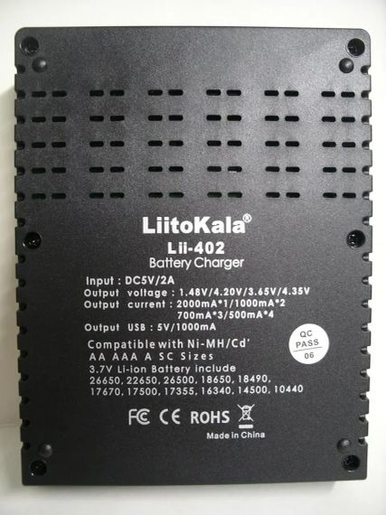 Зарядное устройство для LiitoKala Engineer Lii-402 | Зображення 3