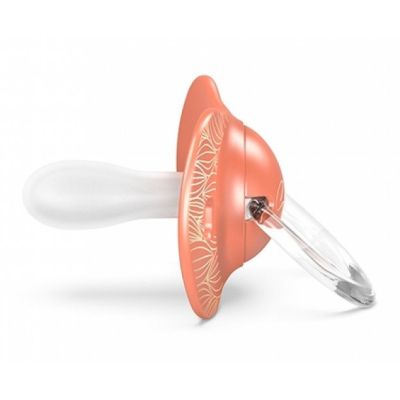 Пустышка Suavinex Gold Edition физиологическая, +18 мес. оранжевая (307863) | Зображення 1