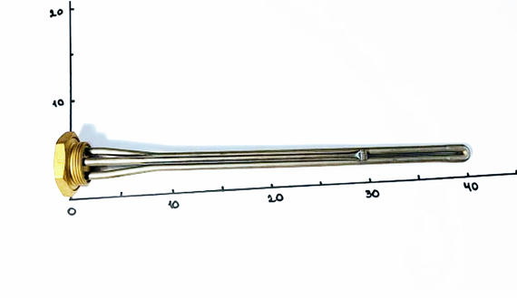 Тен для батареї 1500w з різьбленням 1 1/4" Kawai | Зображення 1