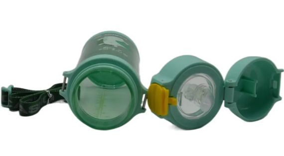 Пляшка для води Casno 690 мл KXN-1219 Зелена (Зебра) з соломинкою TRITAN (KXN-1219_Green) | Зображення 3