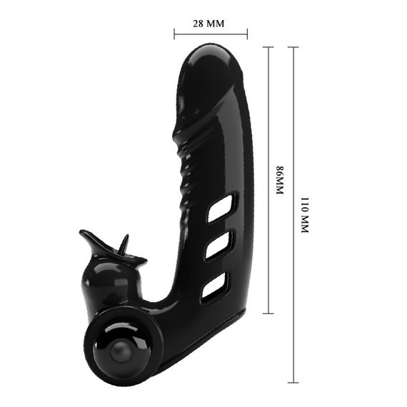 Насадка на палец - Pretty Love Corbin Finger Vibrator Black Sex Aura | Зображення 6