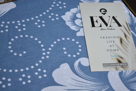 Постільна білизна EVA Ranforce 200 х 220 см. Victoria Indigo-Mavi | Зображення 3