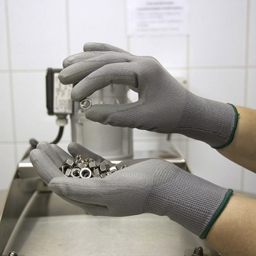 Рукавички 4572 трикотаж поліуретанове покриття неповний облив р.10(XL) сірий ДКГ | Зображення 1